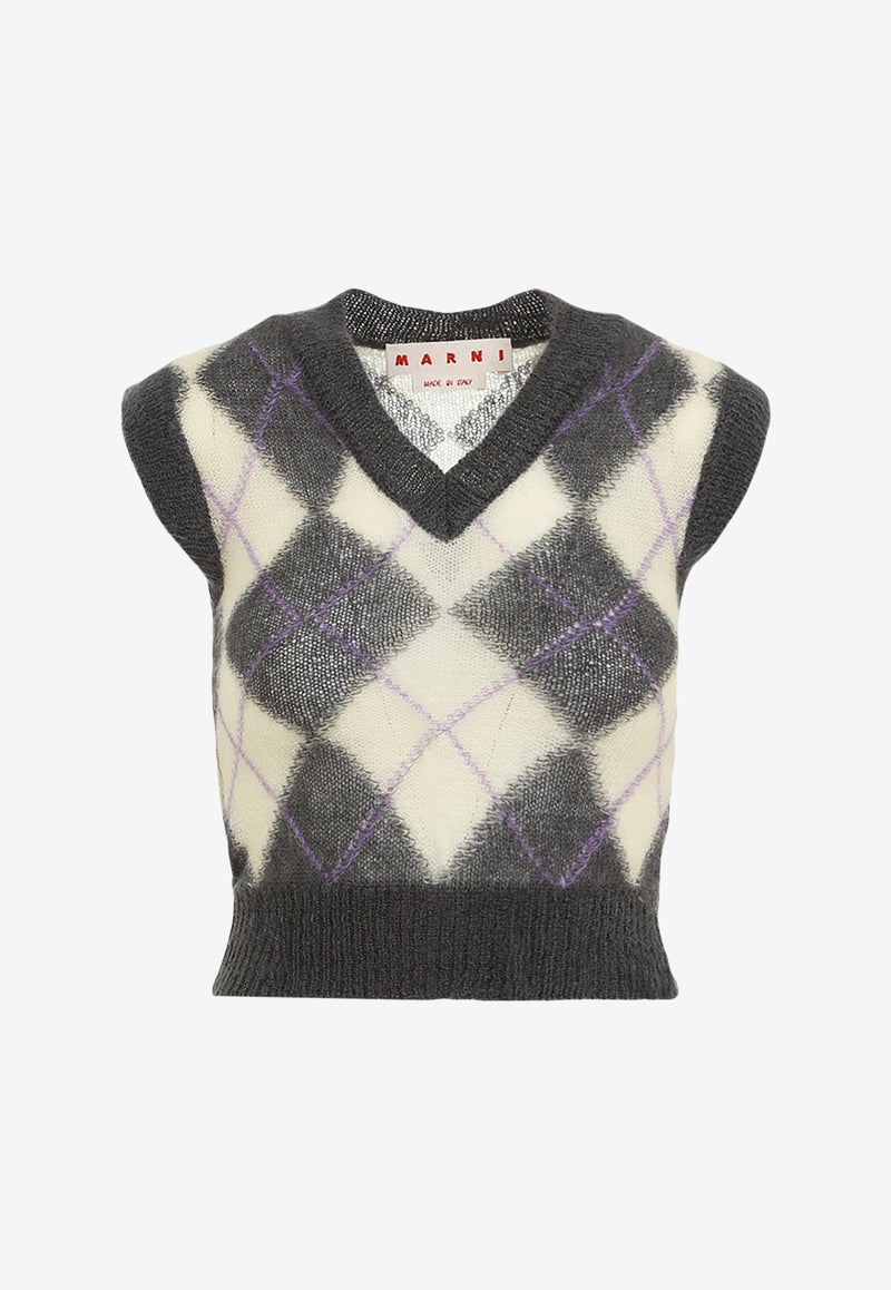 Argyle V-neck Sweater Vest