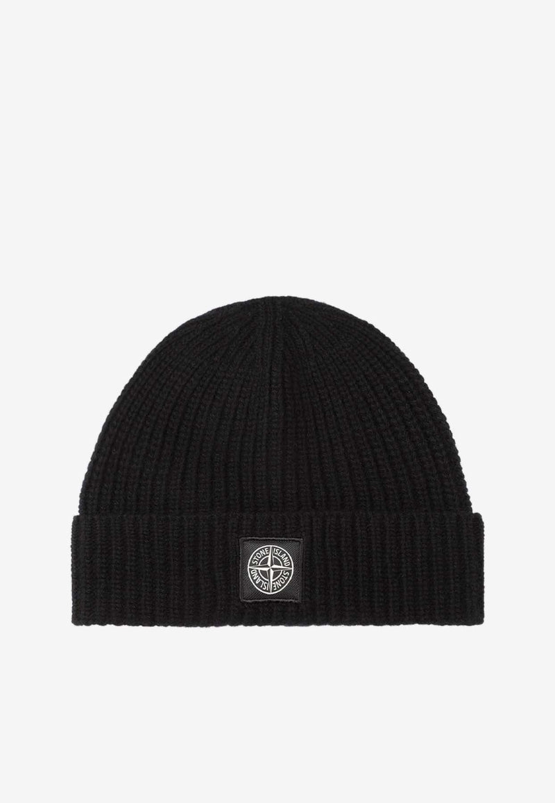 Logo Patch Wool Beanie