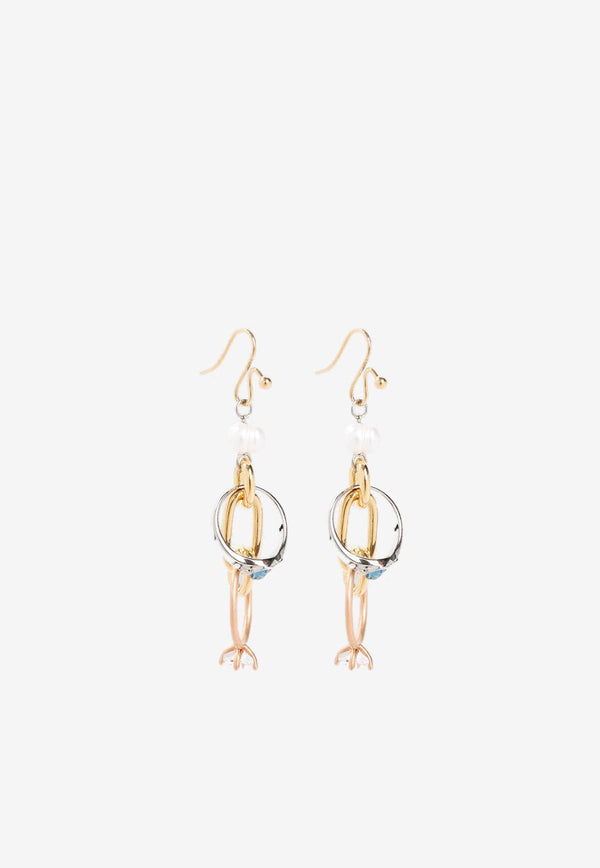 Rings and Chains Drop Earrings