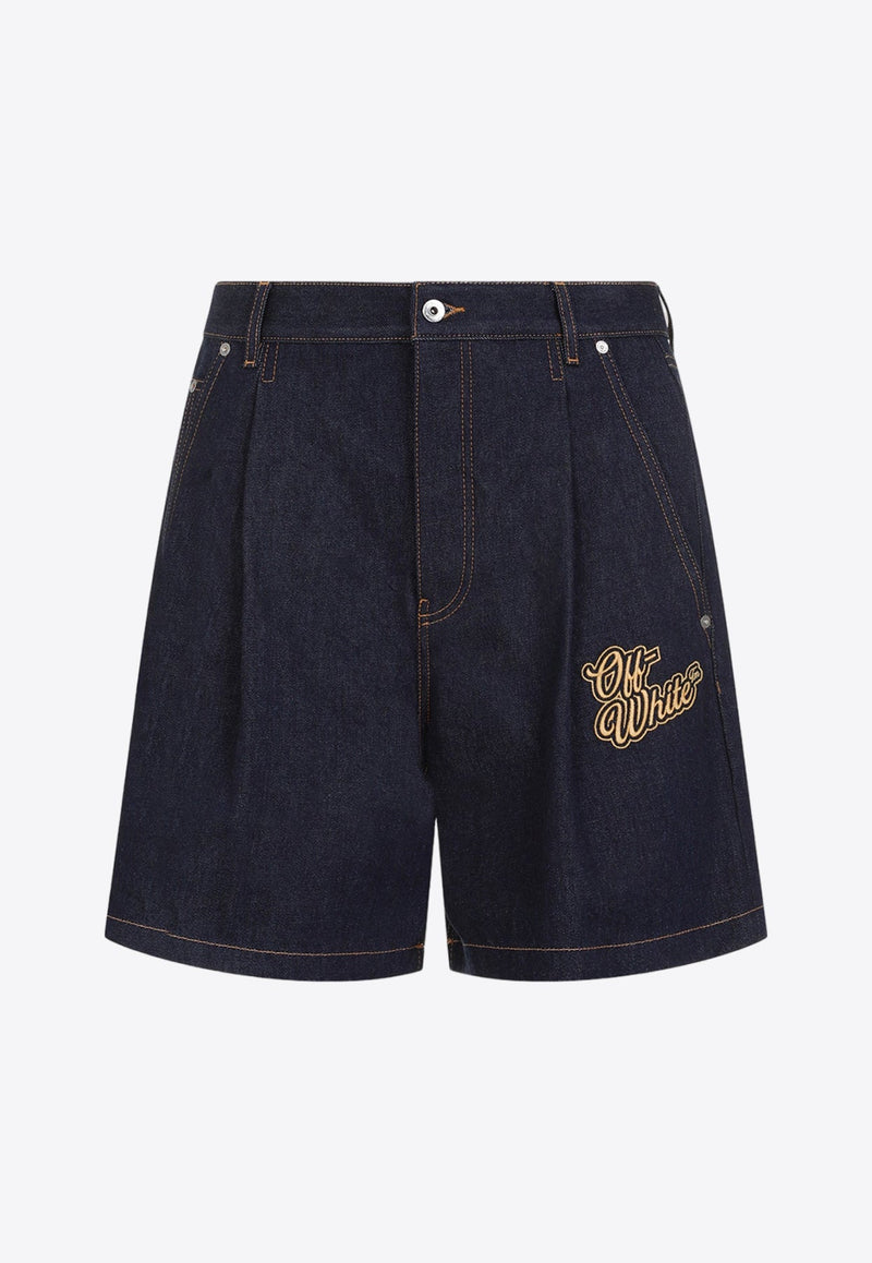 90s Logo Denim Shorts