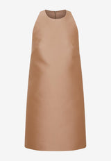 Duchess Satin Sleeveless Mini Dress