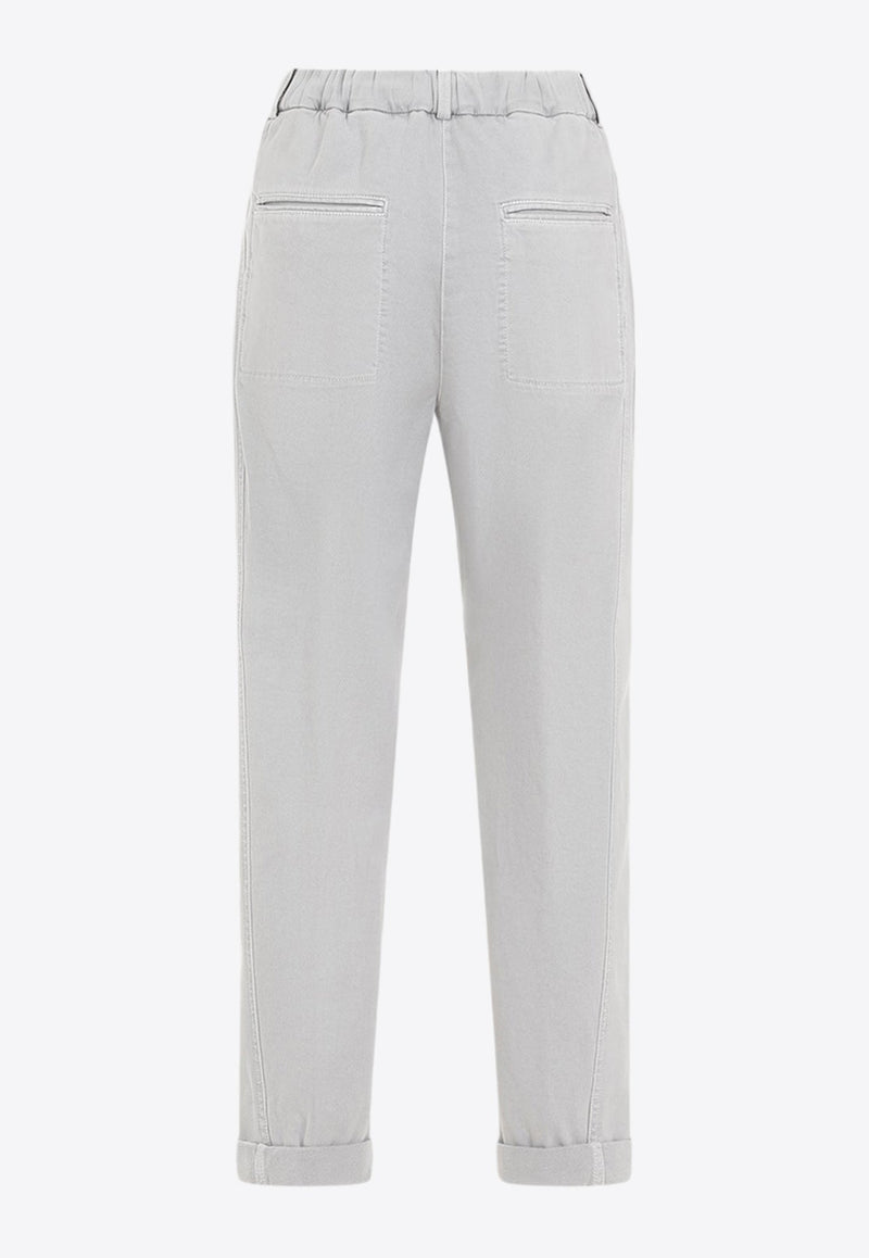 Straight-Leg Tailored Pants