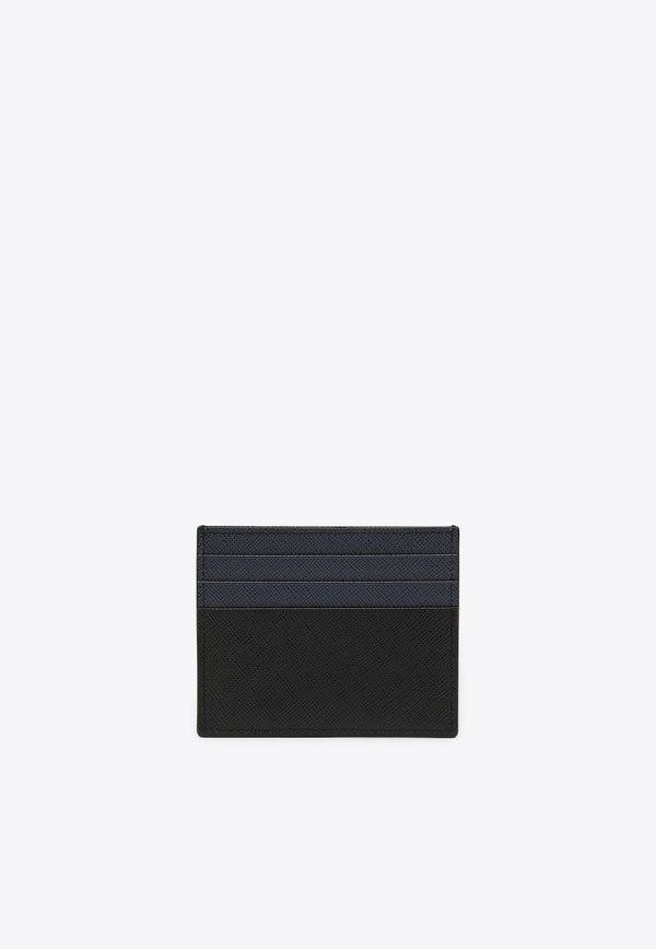 Saffiano Leather Logo Cardholder