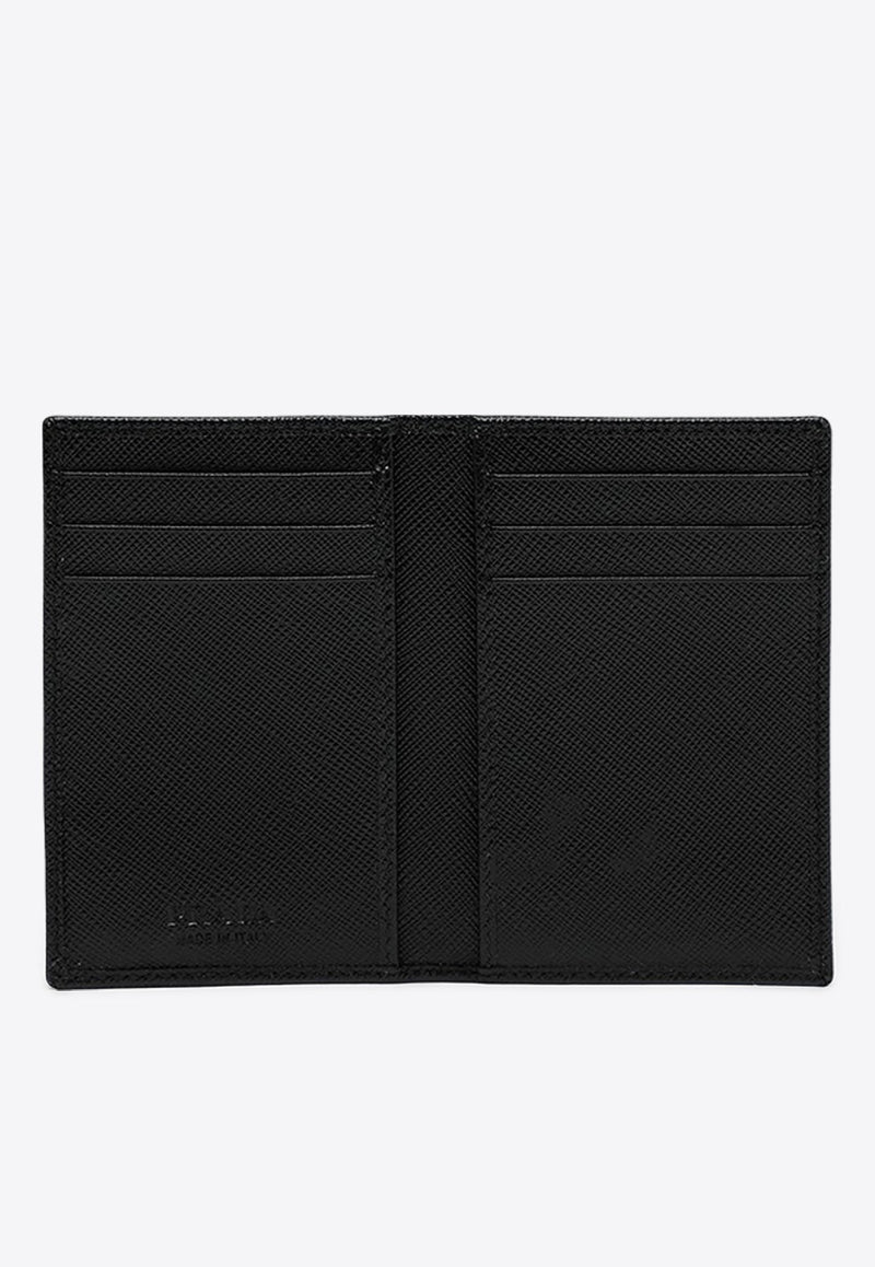 Triangle Logo Vertical Bi-Fold Wallet