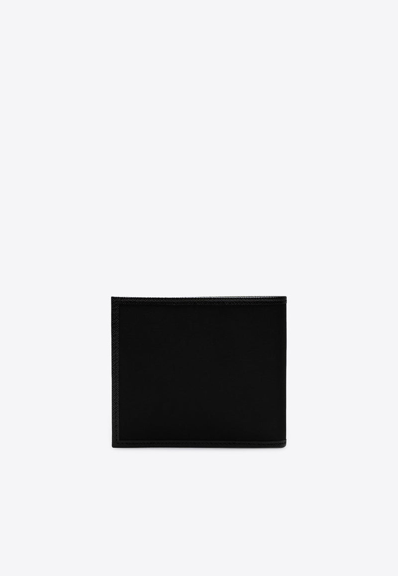Triangle Logo Re-Nylon Bi-Fold Wallet