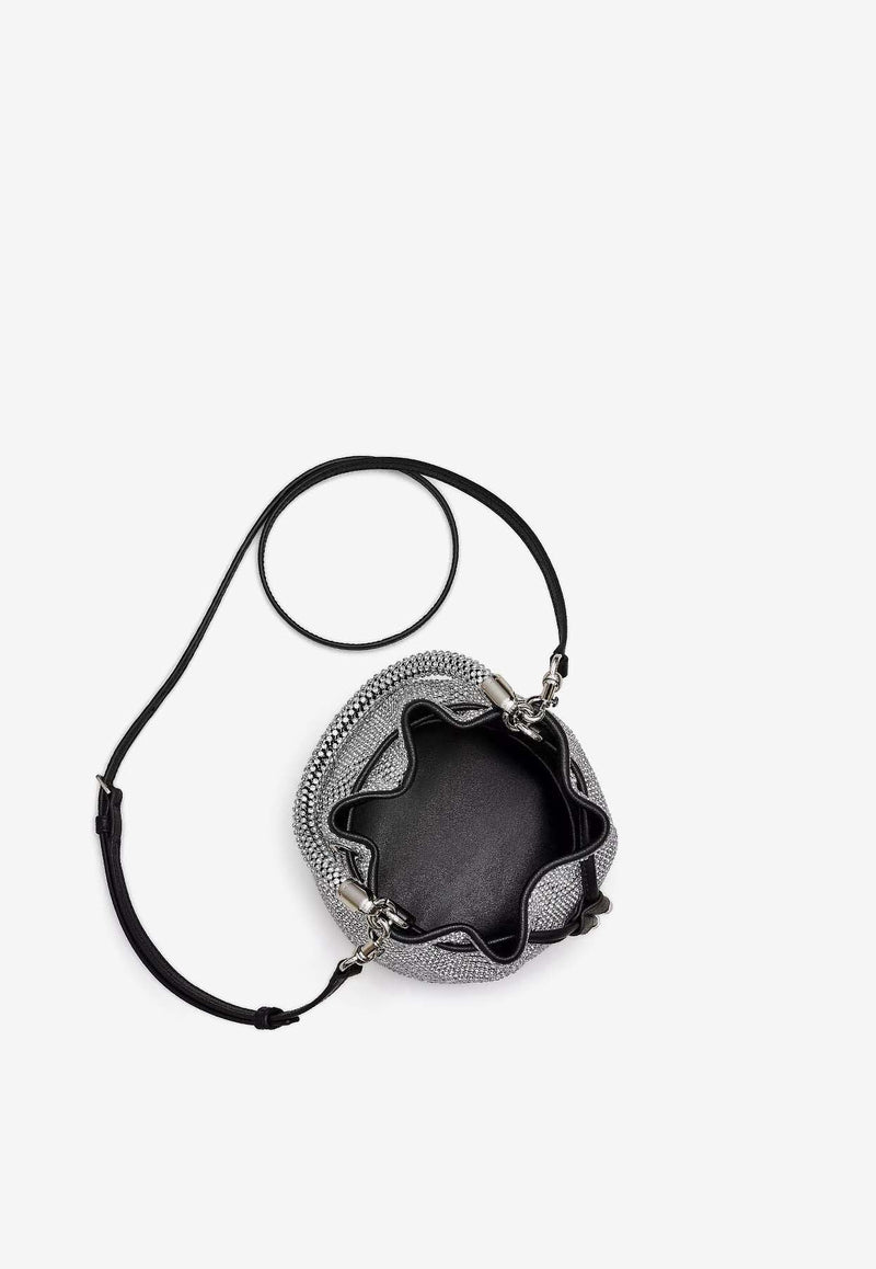 The Mini All-Over Rhinestone Bucket Bag