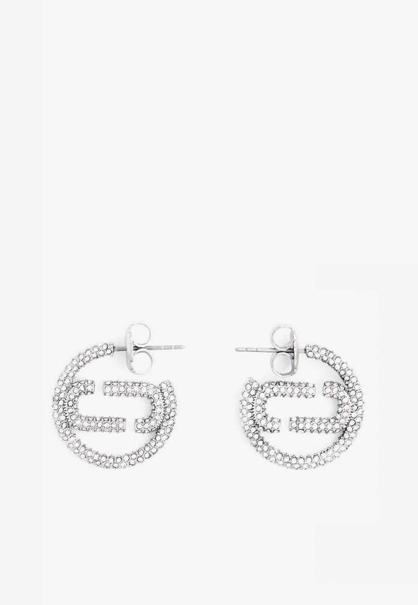 Small J Marc Crystal-Embellished Earrings