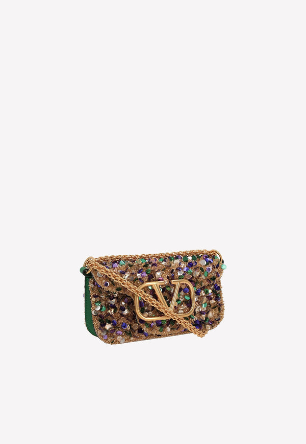 Small Locò Bead Embellished Top Handle Bag