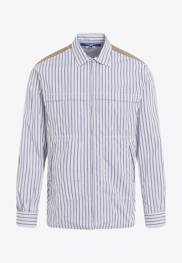 Long-Sleeved Paneled Shirt