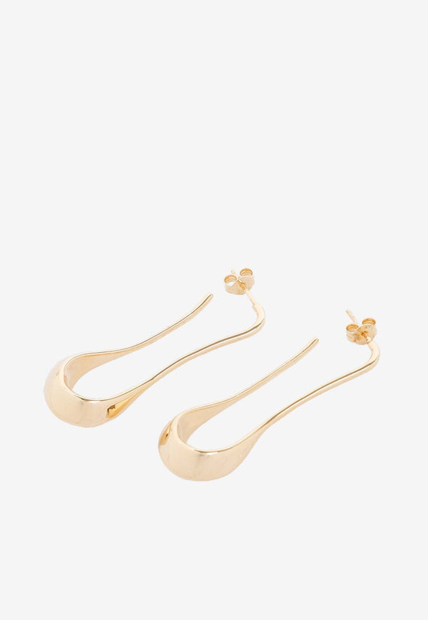 Drop-Shaped Hoop Earrings