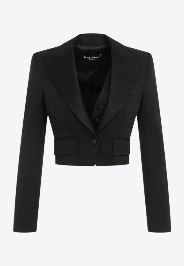 Short Wool Tailored Jacket