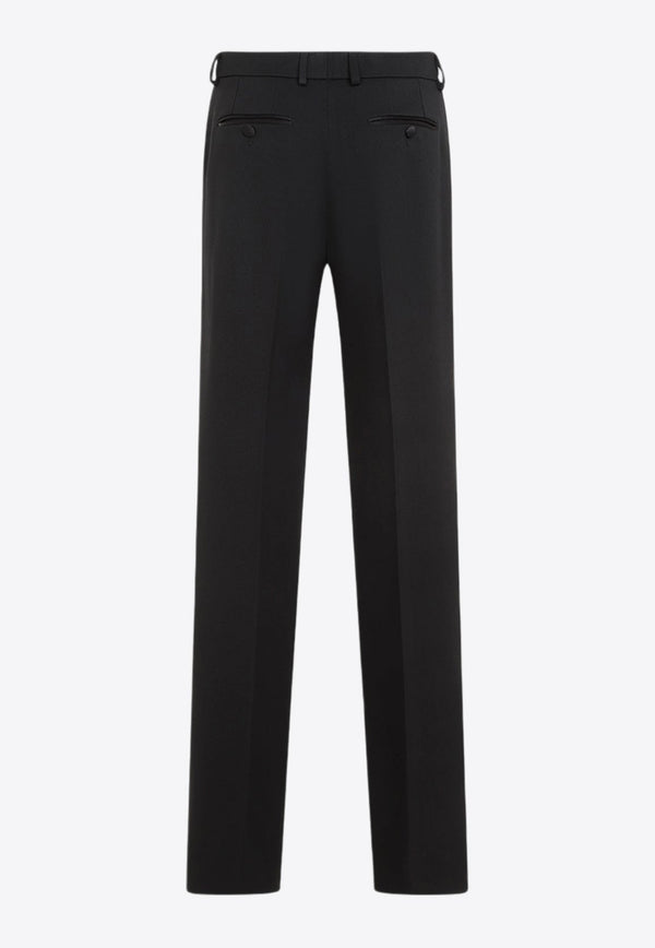 Flared Wool Pants