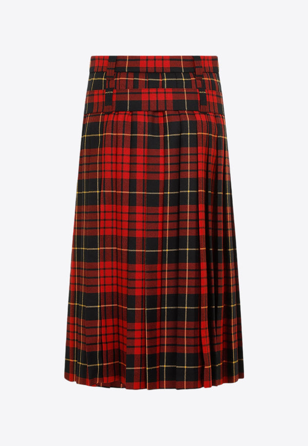 Tartan Kilt Midi Skirt