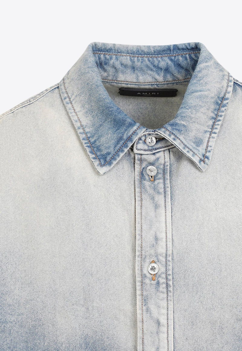 Long-Sleeved Denim Shirt