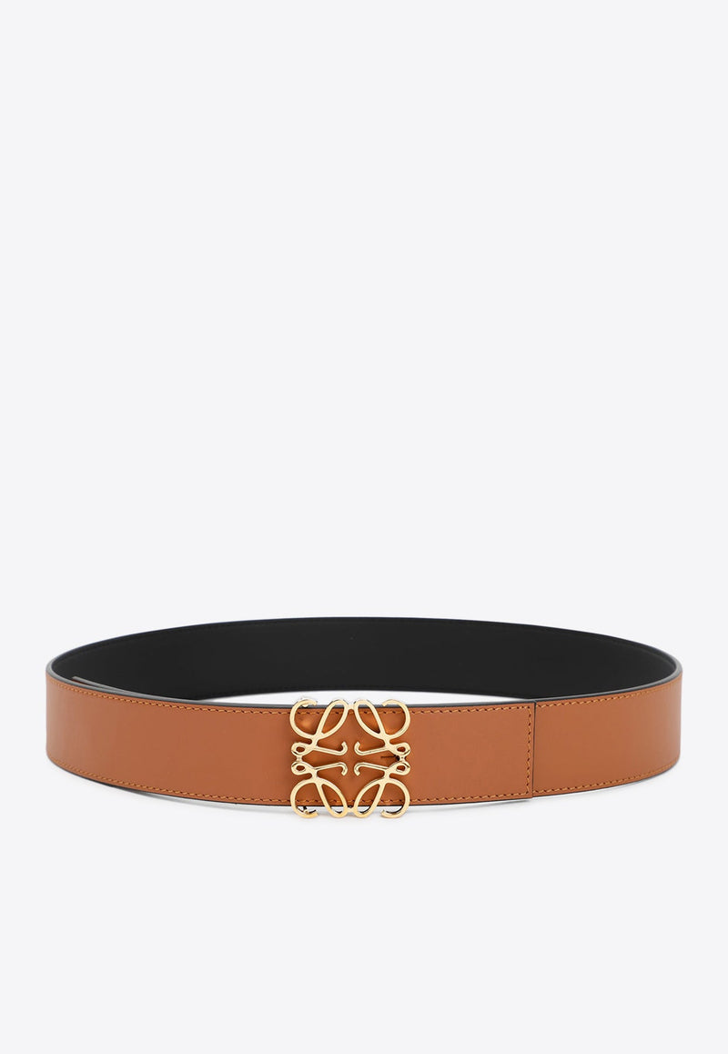 Reversible Anagram Leather Belt