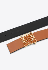 Reversible Anagram Leather Belt