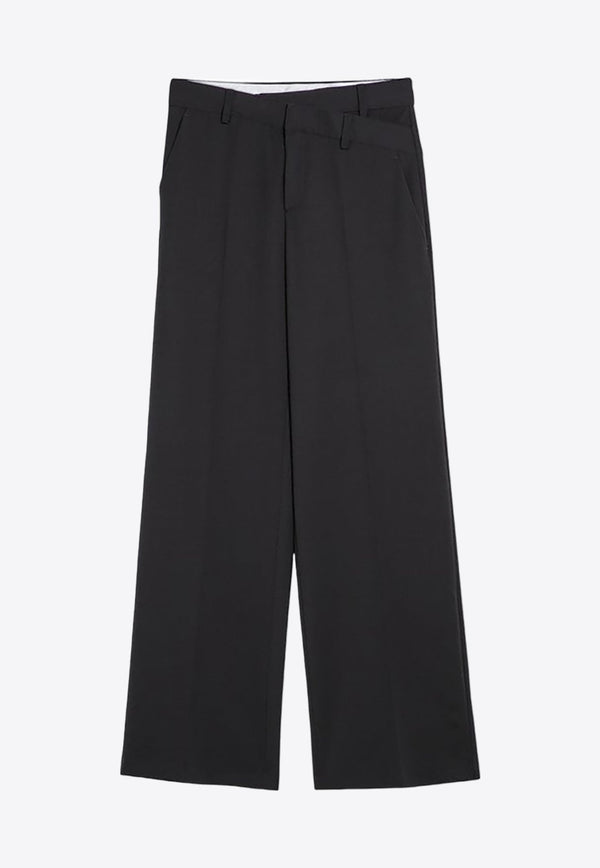 Straight-Leg Tailored Pants