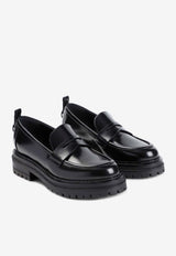 Flat Leather Loafers