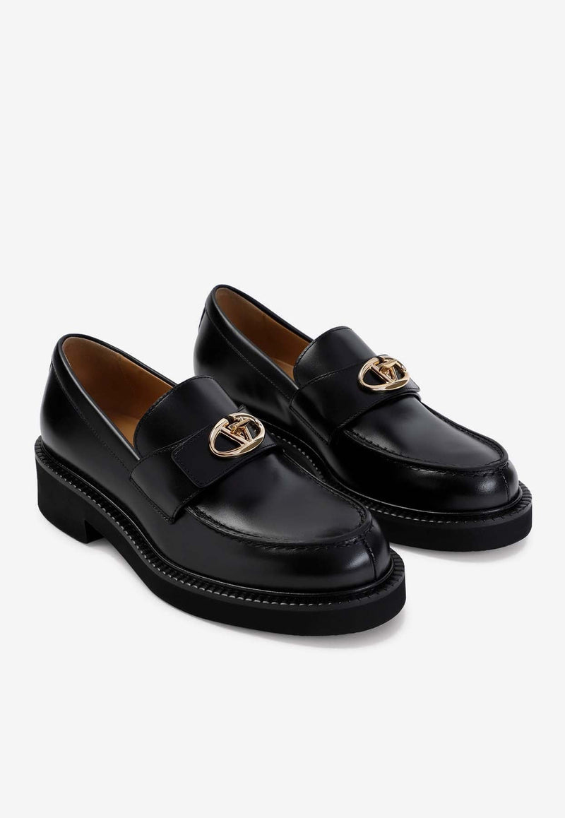 VLogo Locker Leather Loafers