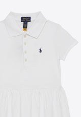 Girls Logo Embroidered Mini Polo Dress