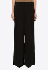 Wool-Blend Palazzo Pants