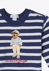 Babies Polo Bear Striped Sweatshirt