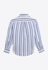 Boys Striped Button-Down Shirt