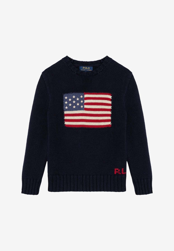 Boys The Iconic Flag Knitted Sweater