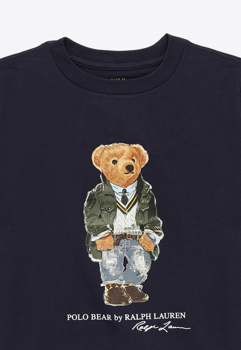Boys Polo Bear Print T-shirt