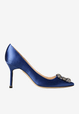 Hangisi 90 Satin Pumps with FMC Crystal Buckle