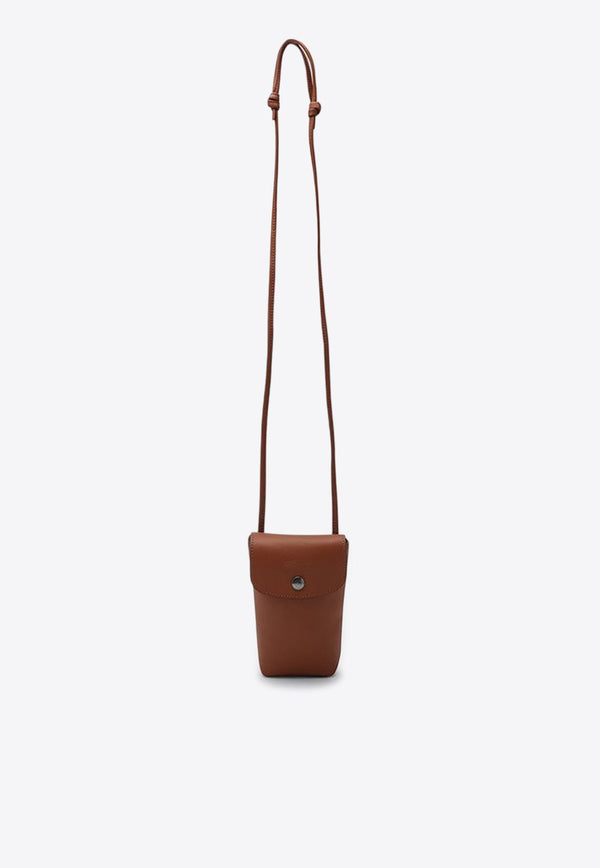 Le Pliage Xtra Leather Phone Case with Strap