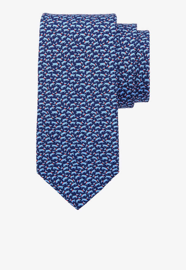 Tobia Print Silk Tie