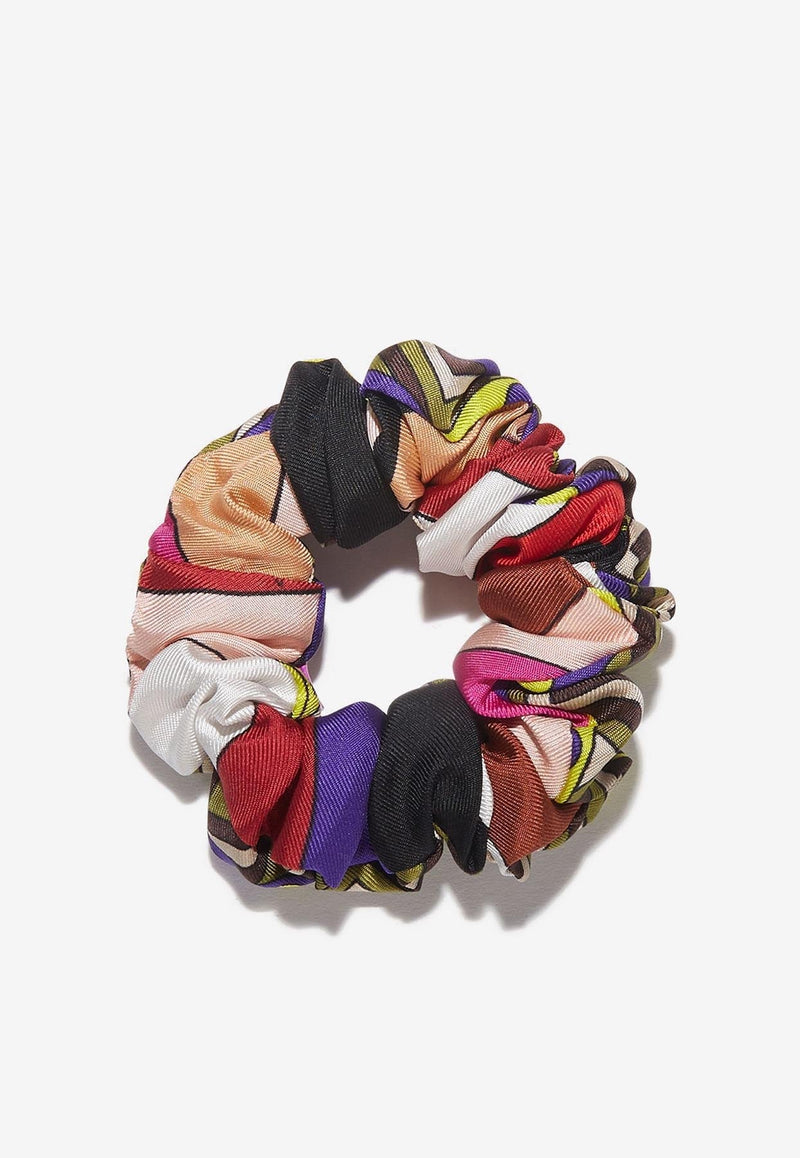 Patchwork-Print Scrunchie