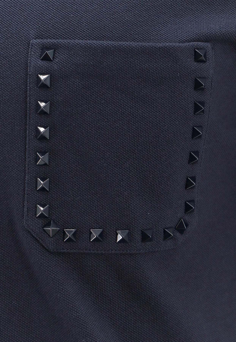 Rockstud Short-Sleeved Polo T-shirt