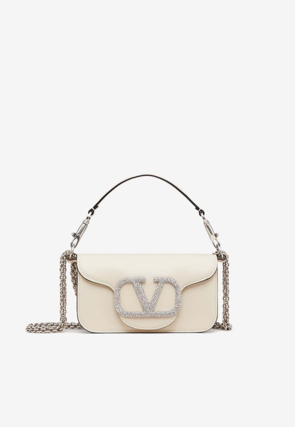 Small Locò Crystal VLogo Shoulder Bag