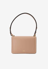 Small VLogo Leather Shoulder Bag