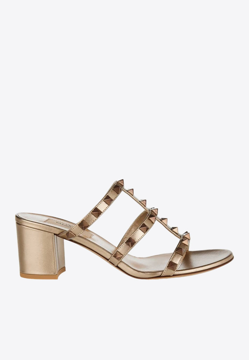 60 Rockstud Leather Mules