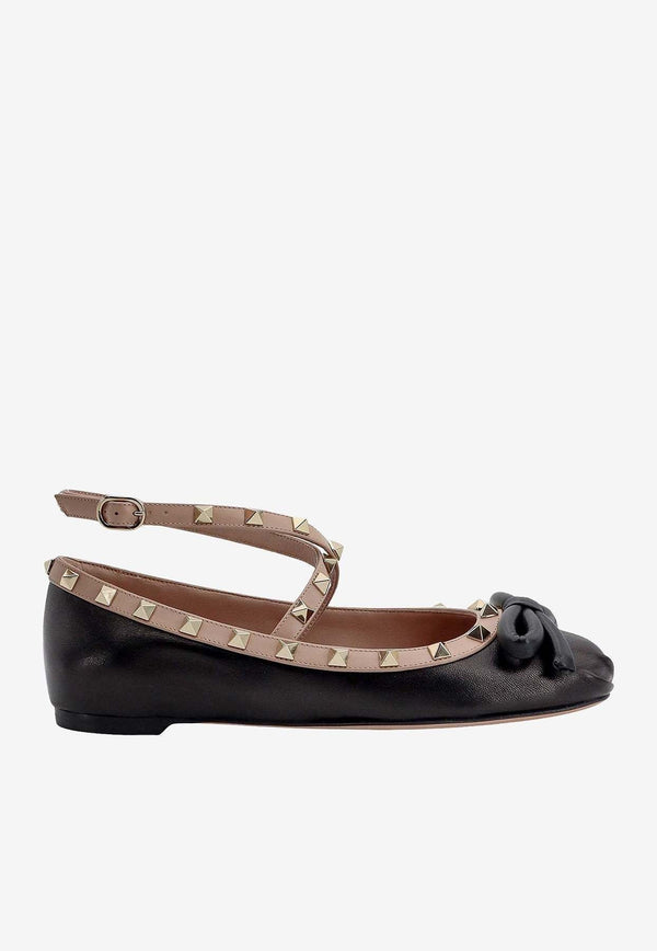 Rockstud Ballerinas in Nappa Leather