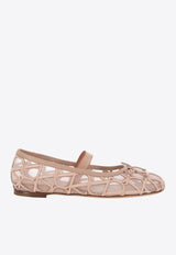 VLogo Tulle Ballerina Flats