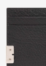 B Cut Grained Leather Cardholder