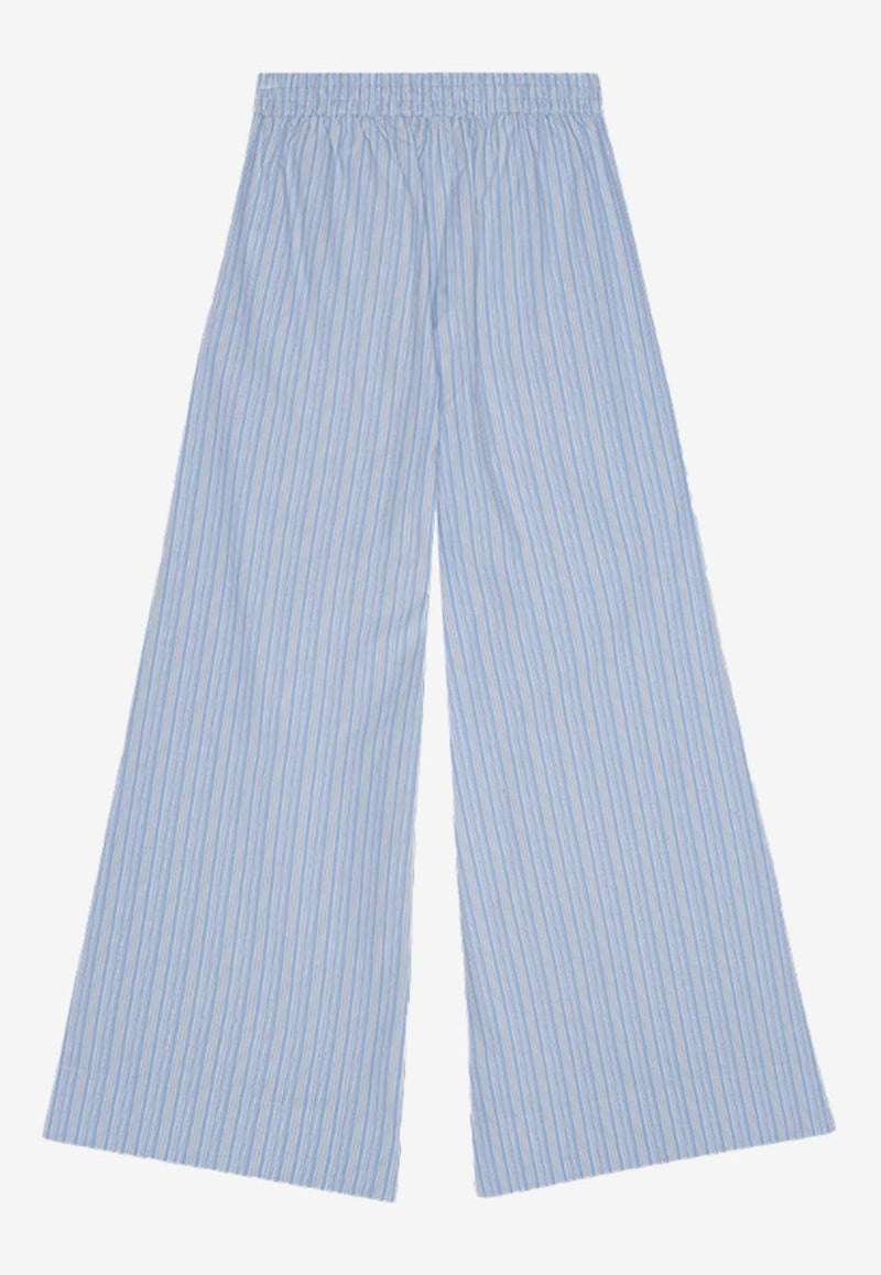 Striped Wide-Leg Pants