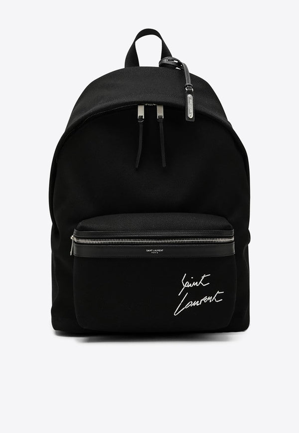 Embroidered City Backpack