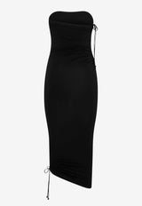 Fatal Draping Sleeveless Midi Dress