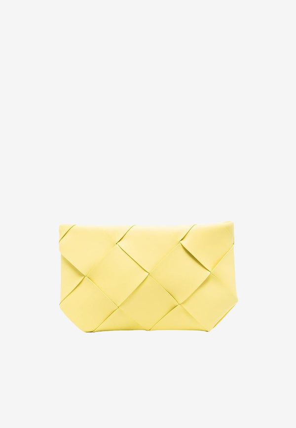 Maxi Intrecciato Pouch in Leather