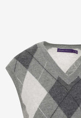 Argyle Cashmere Sweater Vest