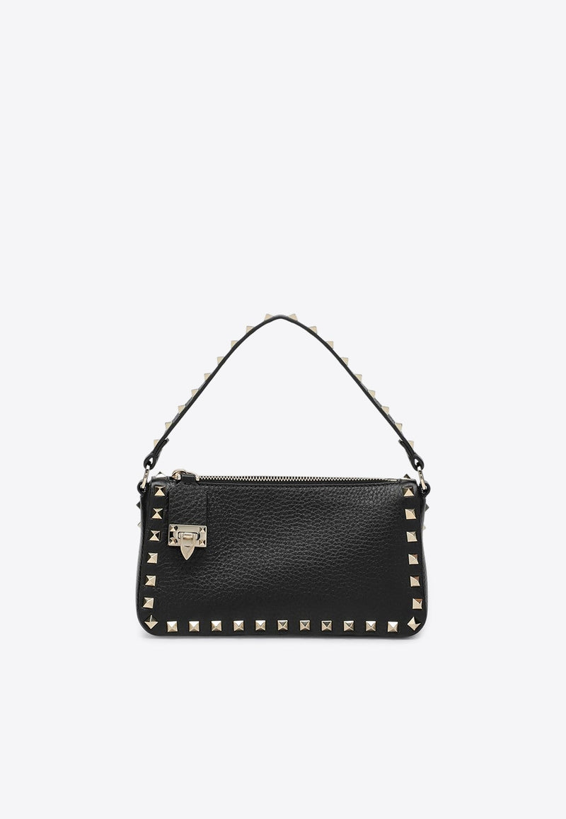 Small Rockstud Grained Leather Crossbody Bag