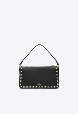 Small Rockstud Grained Leather Crossbody Bag