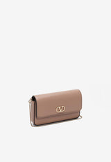 Mini VLogo Signature Leather Chain Clutch