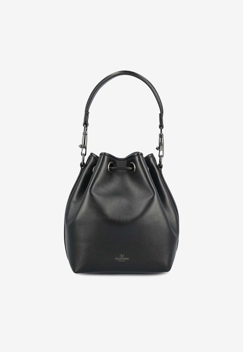 Locò VLogo Bucket Bag in Calf Leather