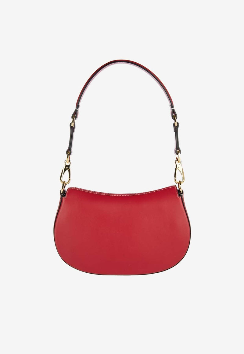 Small Ohval Shoulder Bag in Calf Leather